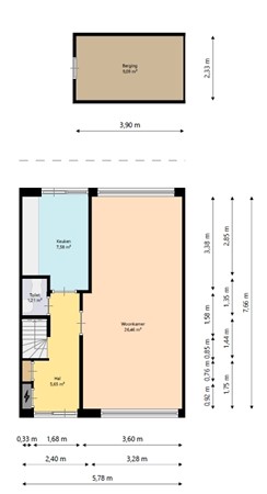 Floorplan - IJsselmeerstraat 7, 1779 XC Den Oever